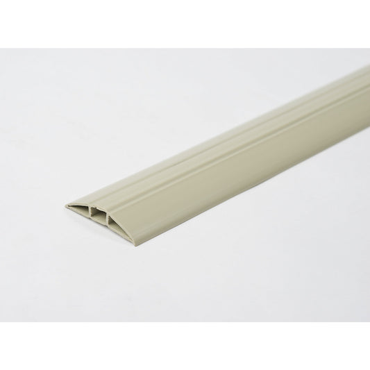 Plastic cable duct, top loader, grey, length 1.5 m.