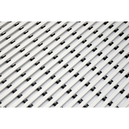 Wet room mat, anti-bacterial, 10 m roll, white, width 1200 mm.