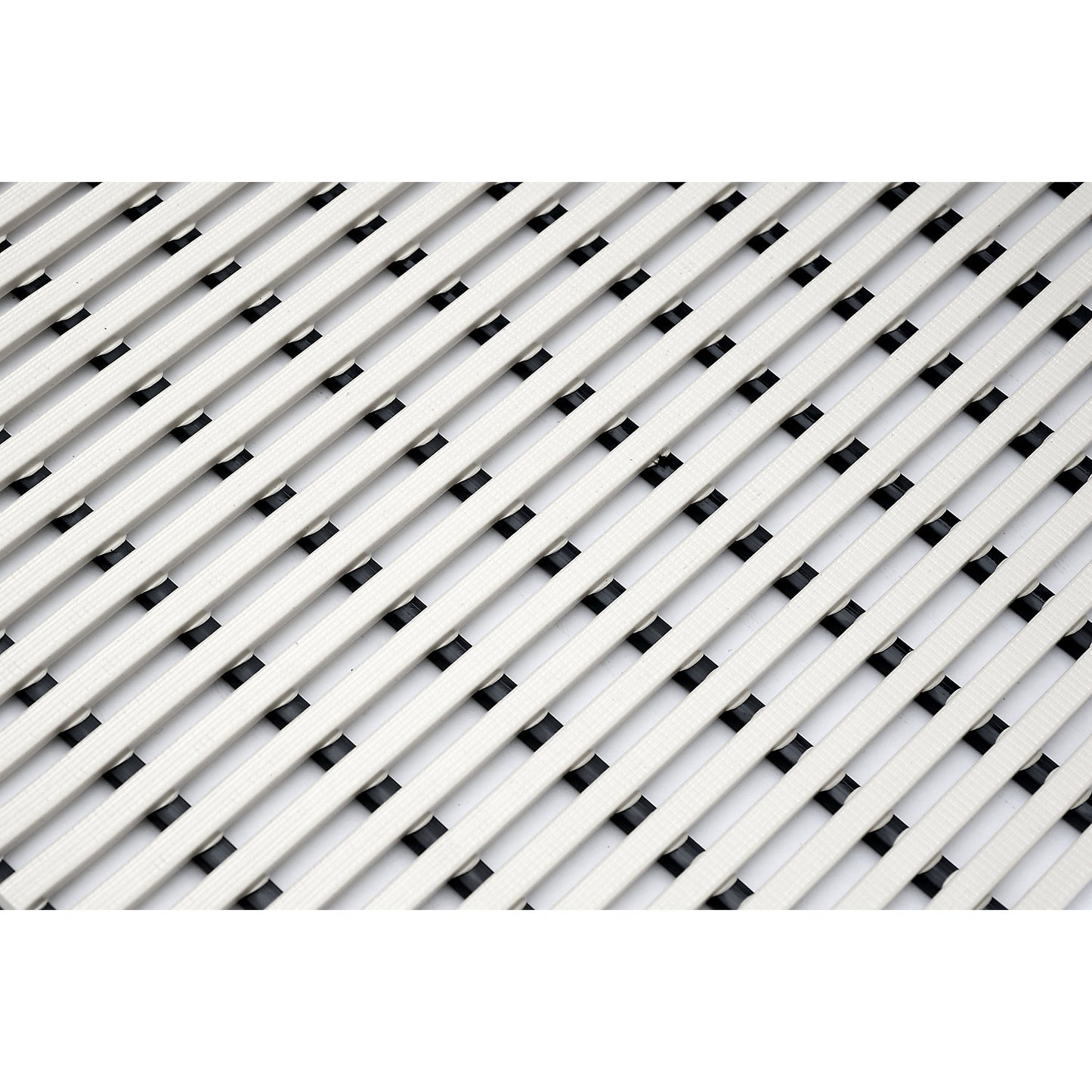 Wet room mat, anti-bacterial, per metre, white, width 1200 mm.