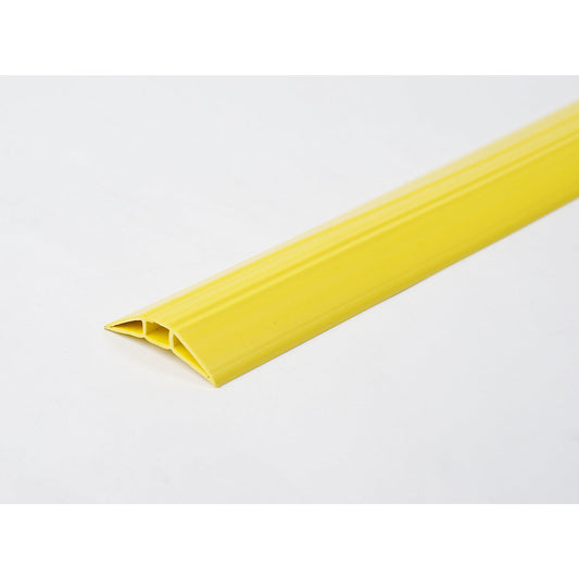 Plastic cable duct, top loader, yellow, length 3 m.