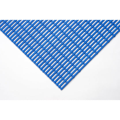 Floor matting, PVC free, per metre, blue, width 800 mm.