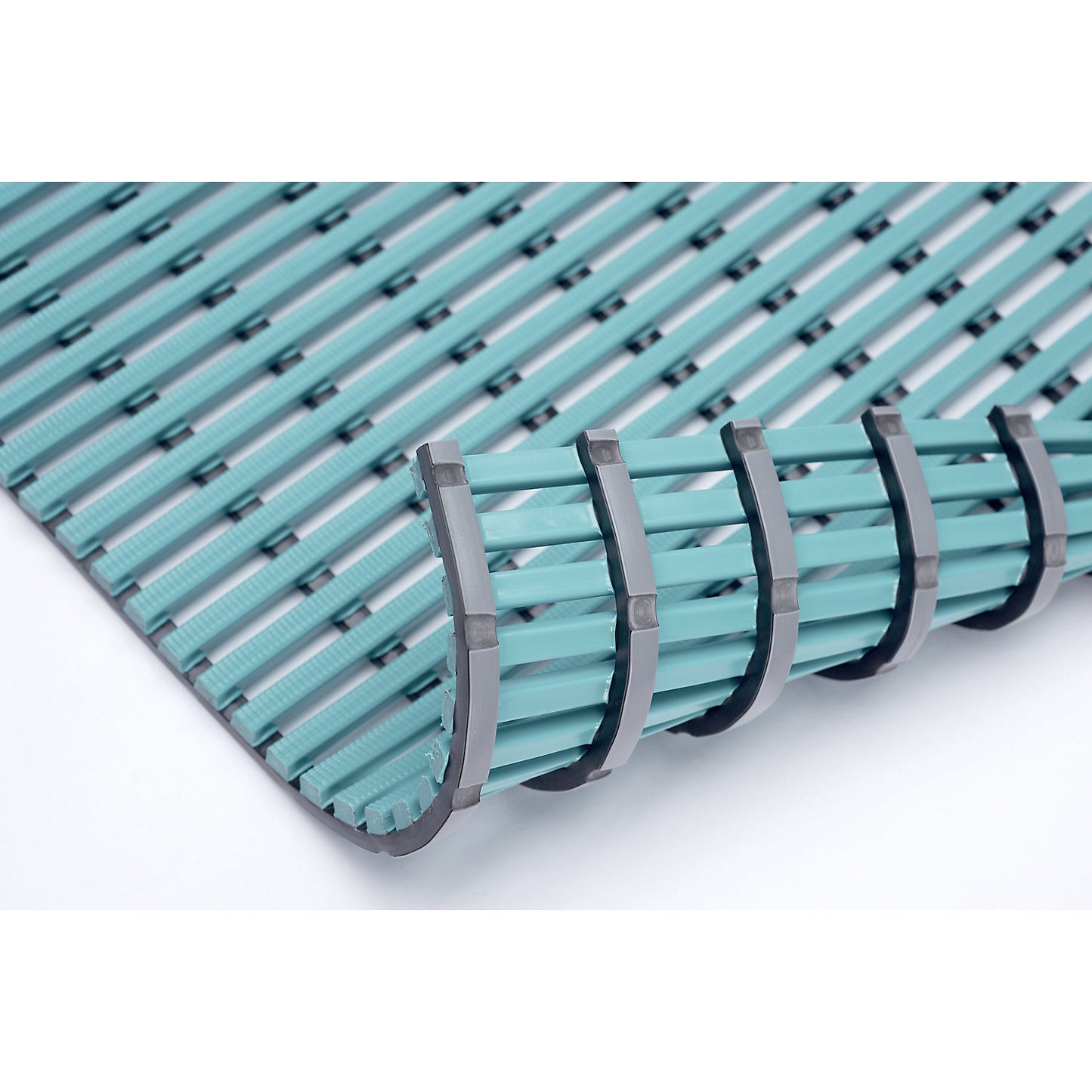 Wet room mat, anti-bacterial, 10 m roll, mint, width 600 mm.