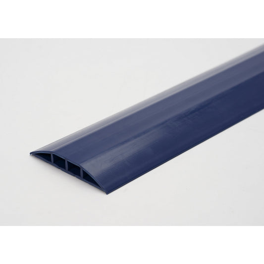 Plastic cable duct, for cables and hoses with Ø up to 10 mm, blue, 2 chambers, length 3 m.