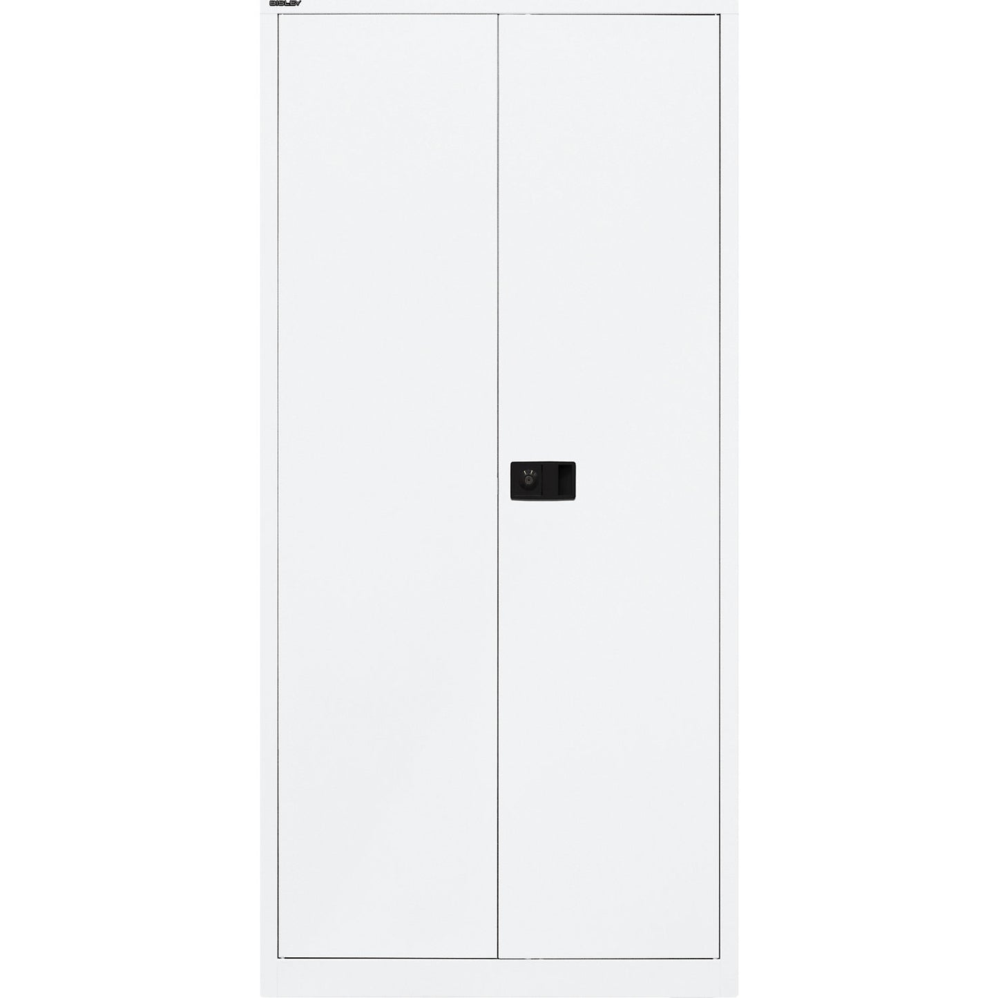 UNIVERSAL double door cupboard, HxWxD 1950 x 914 x 400 mm, with wardrobe insert, traffic white.