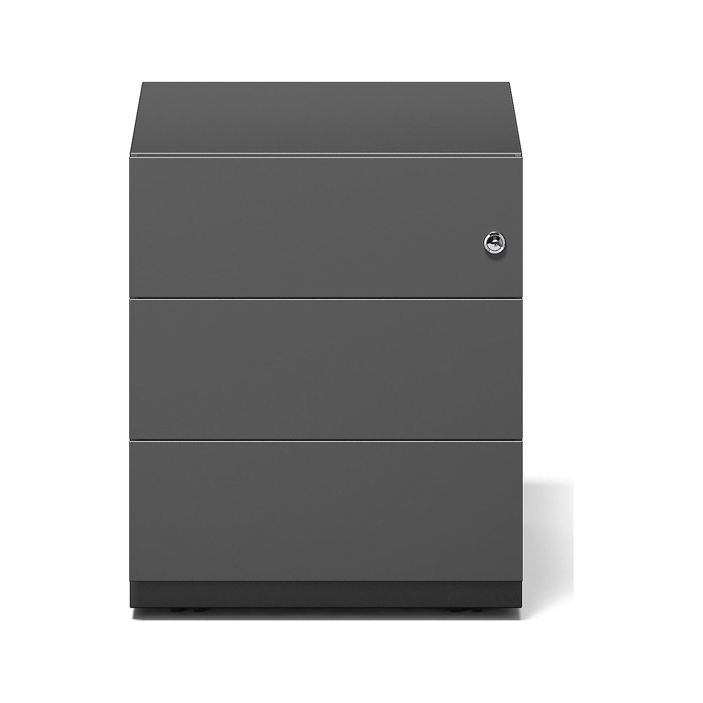 Note™ mobile drawer unit, with 3 universal drawers, HxWxD 495 x 420 x 565 mm, with grip rail, black.