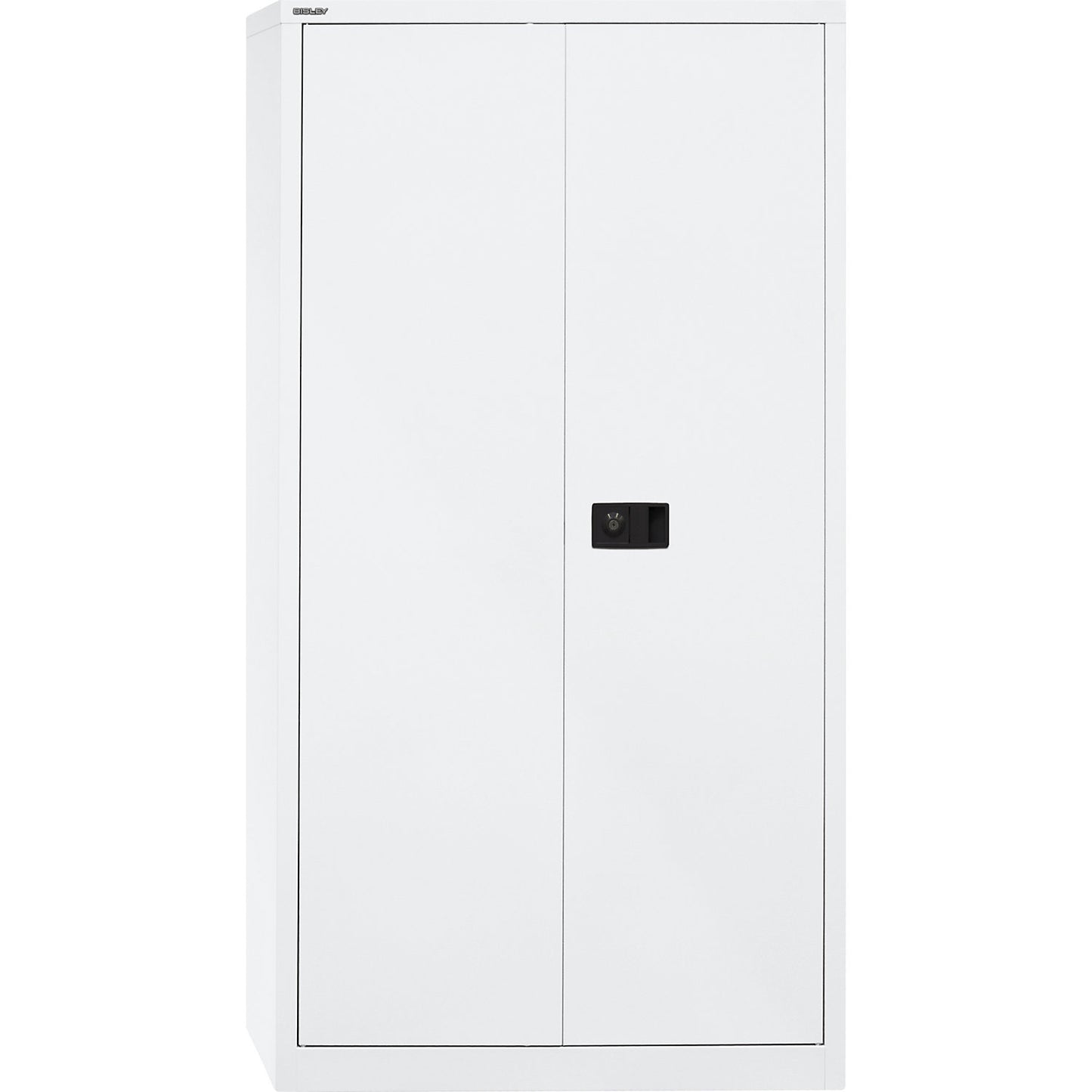 UNIVERSAL double door cupboard, HxWxD 1806 x 914 x 400 mm, 3 shelves, 4 file heights, traffic white.