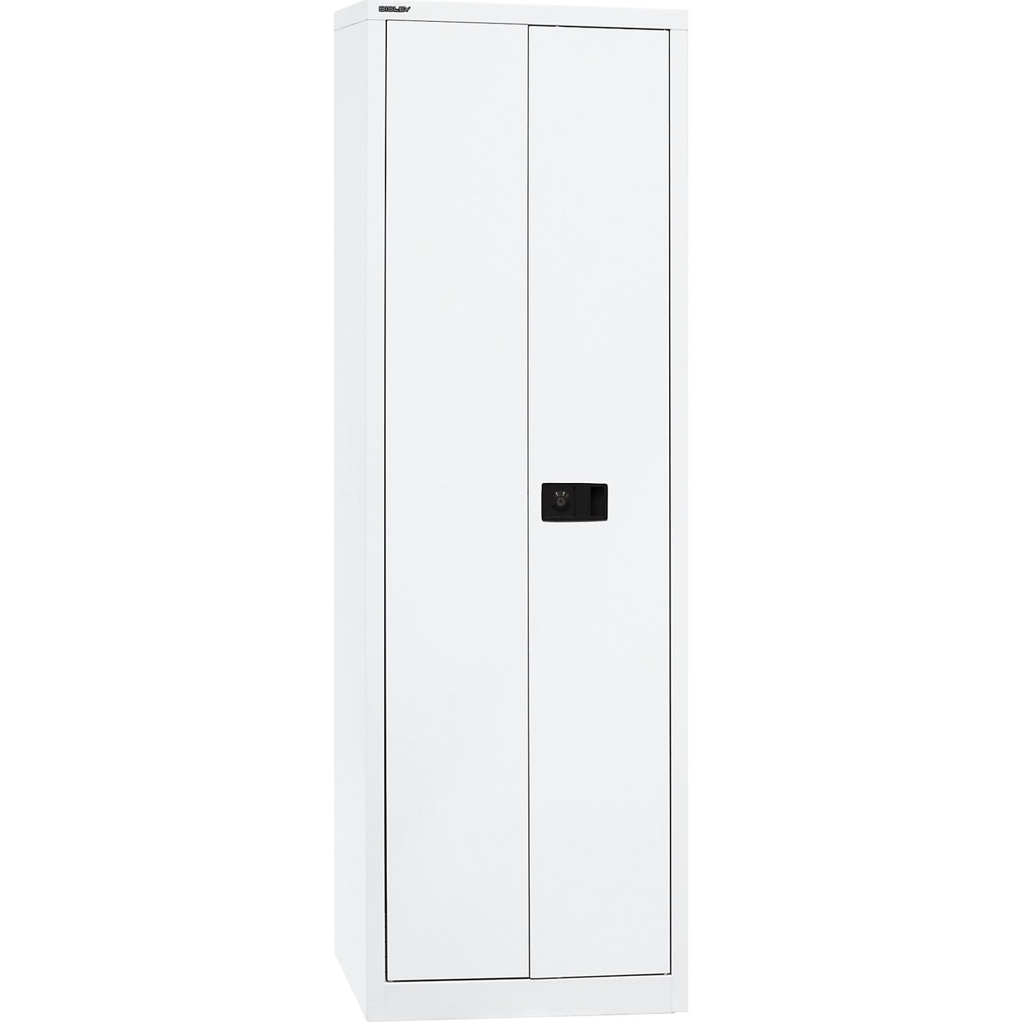 UNIVERSAL double door cupboard, HxWxD 1950 x 600 x 400 mm, 4 shelves, 5 file heights, traffic white.