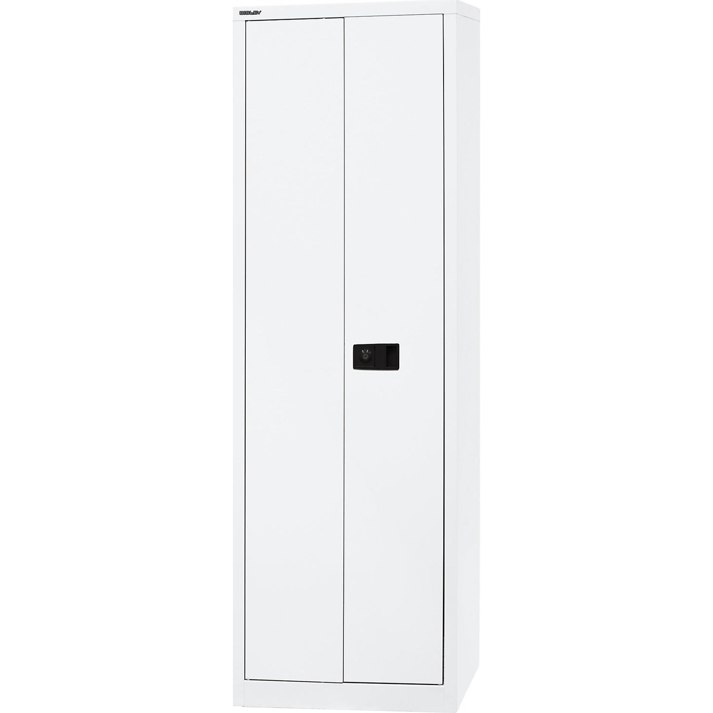 UNIVERSAL double door cupboard, HxWxD 1950 x 600 x 400 mm, 4 shelves, 5 file heights, traffic white.
