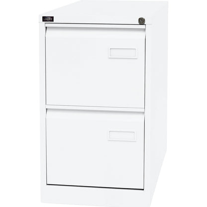 LIGHT suspension file cabinet, 1-track, 2 A4 drawers, traffic white.