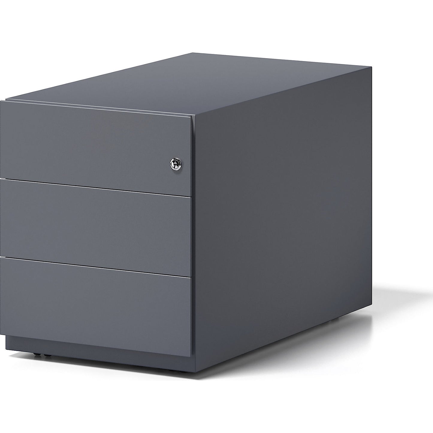 Note™ mobile drawer unit, with 3 universal drawers, HxWxD 495 x 420 x 775 mm, with grip rail, charcoal.