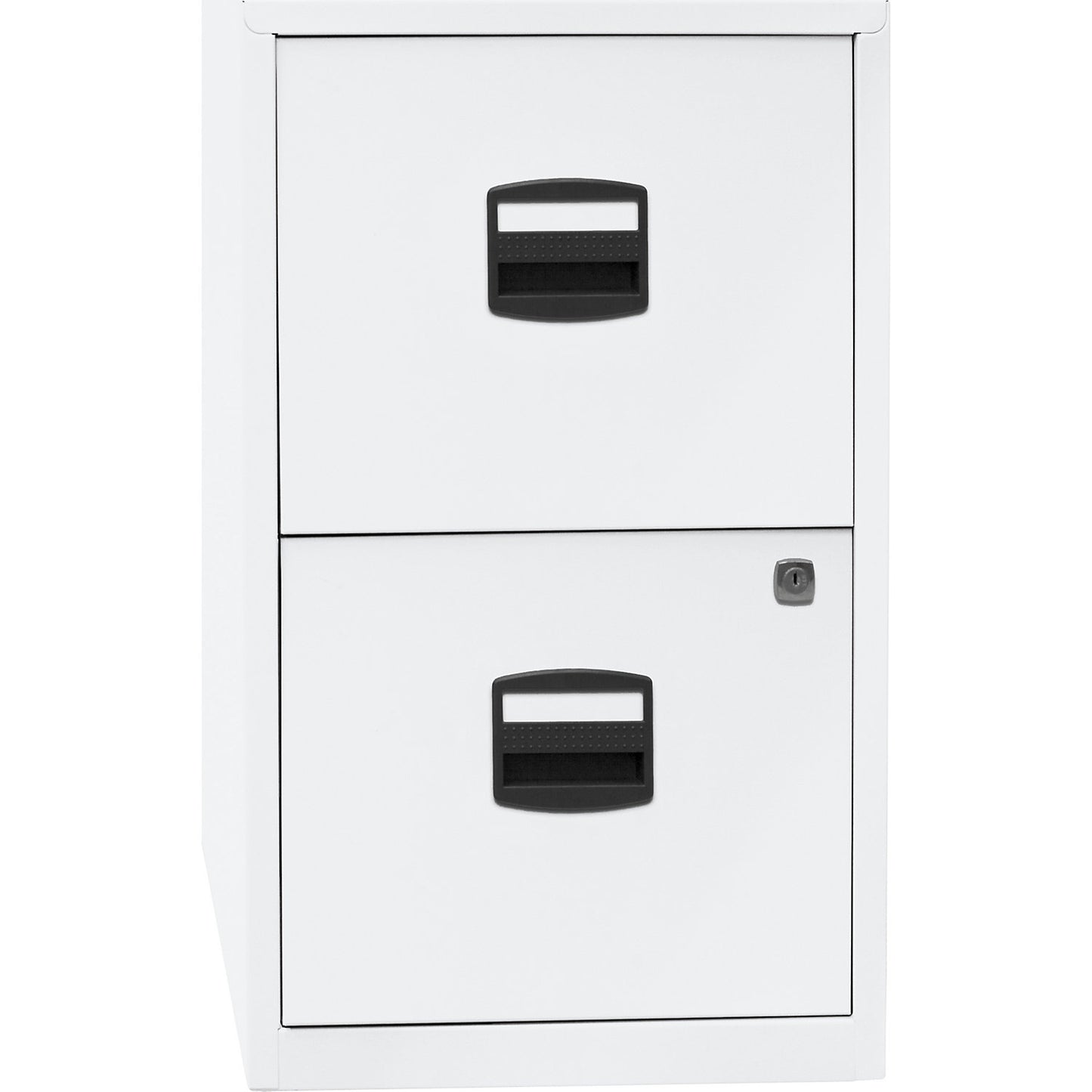 PFA suspension file cabinet, 2 drawers, traffic white.