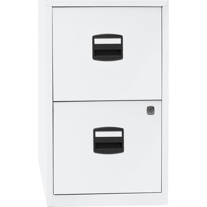 PFA suspension file cabinet, 2 drawers, traffic white.