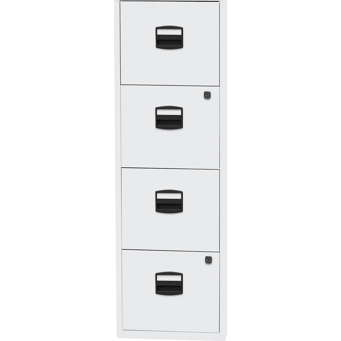 PFA suspension file cabinet, 4 drawers, traffic white.