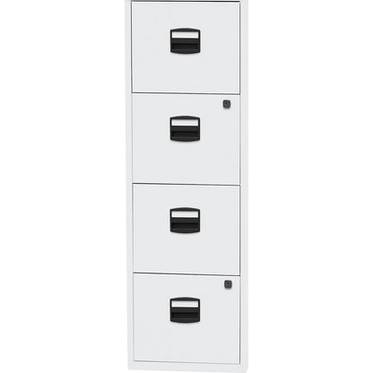 PFA suspension file cabinet, 4 drawers, traffic white.