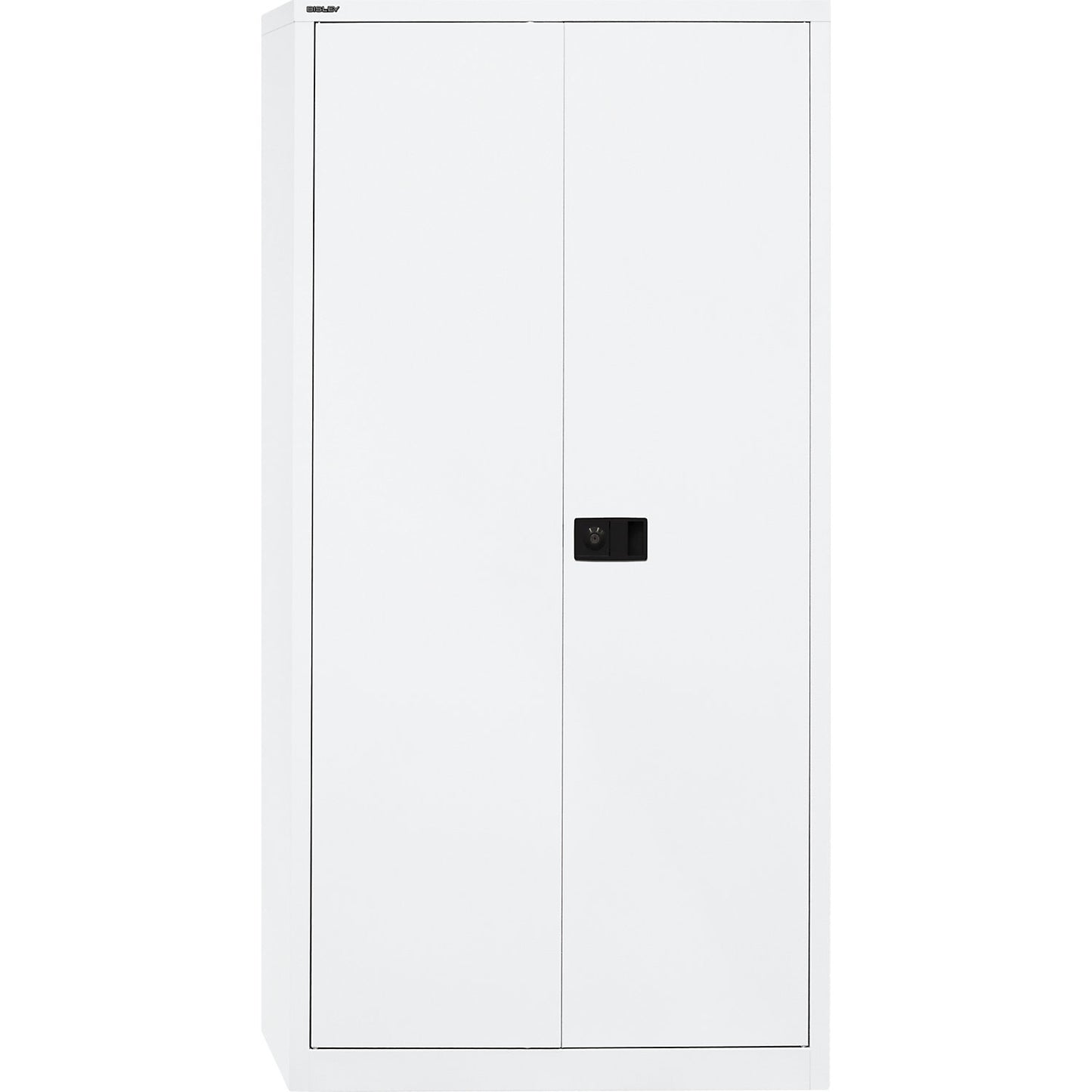 UNIVERSAL double door cupboard, HxWxD 1950 x 914 x 400 mm, with wardrobe insert, traffic white.