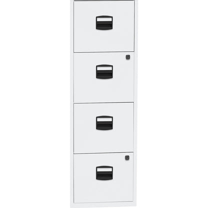 PFA suspension file cabinet, 4 drawers, traffic white.