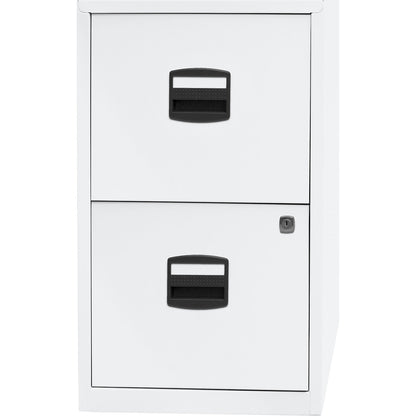 PFA suspension file cabinet, 2 drawers, traffic white.