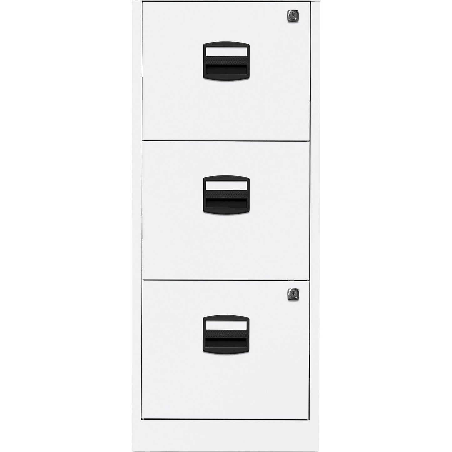 PFA suspension file cabinet, 3 drawers, traffic white.