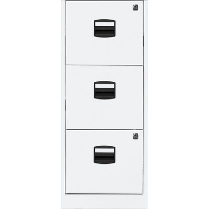 PFA suspension file cabinet, 3 drawers, traffic white.