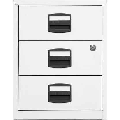 PFA mobile pedestal, 3 universal drawers, traffic white.