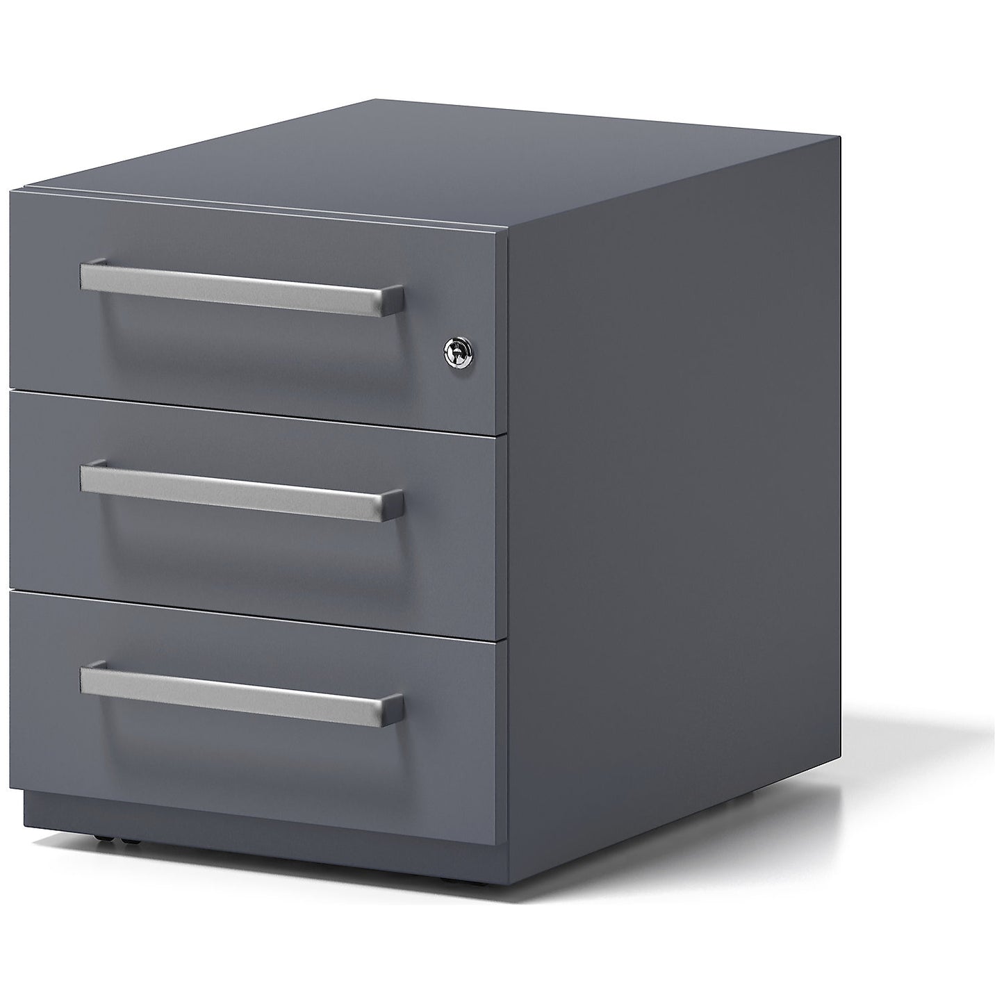 Note™ mobile drawer unit, with 3 universal drawers, HxWxD 495 x 420 x 565 mm, with grip, charcoal.
