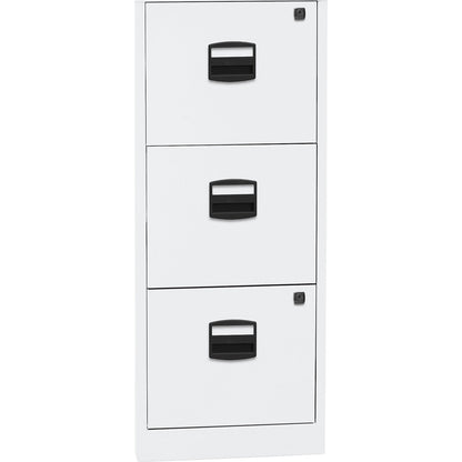 PFA suspension file cabinet, 3 drawers, traffic white.