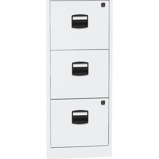 PFA suspension file cabinet, 3 drawers, traffic white.