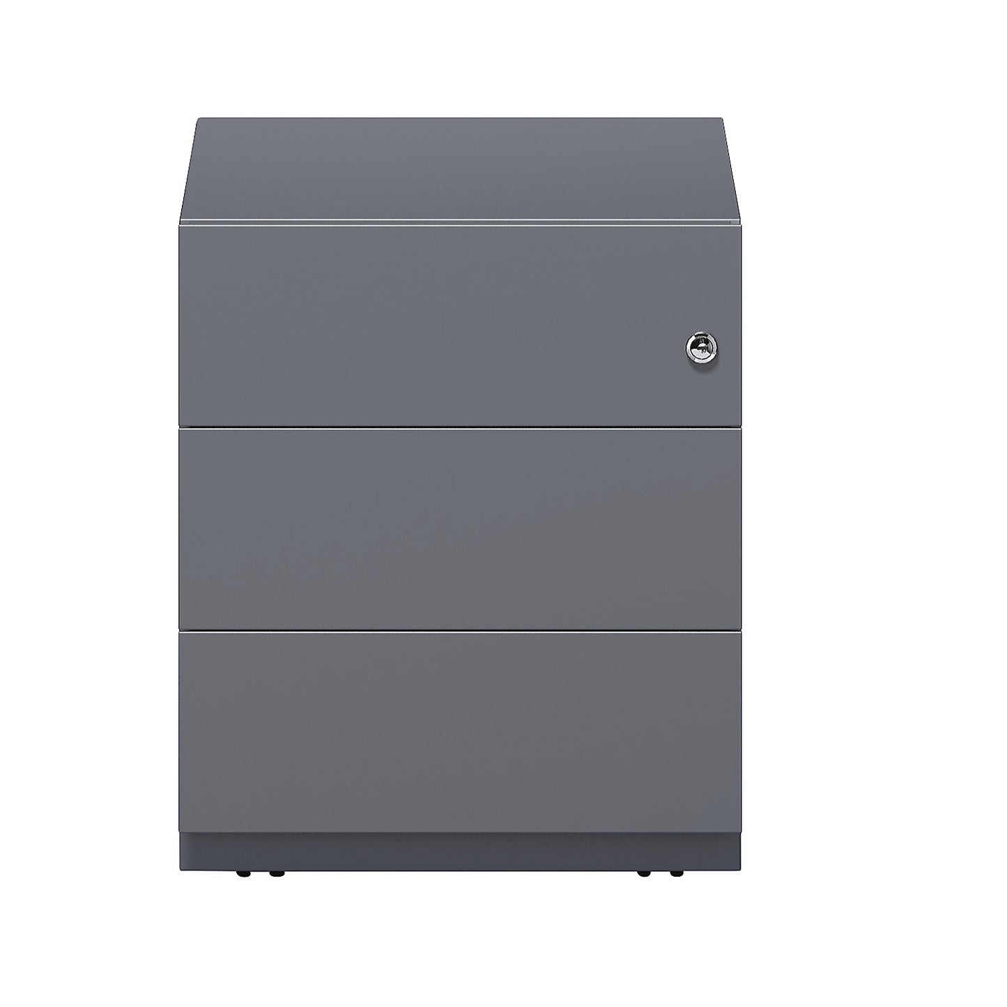 Note™ mobile drawer unit, with 3 universal drawers, HxWxD 495 x 420 x 565 mm, with grip rail, charcoal.