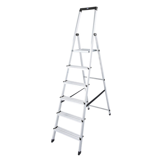 Step ladder, with safety platform, 6 steps.
