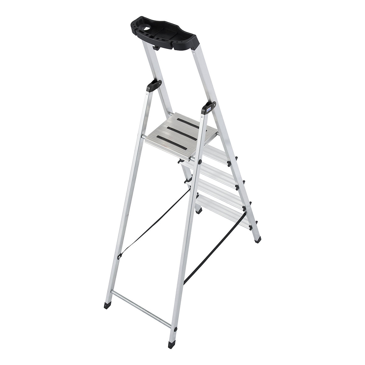 Step ladder, with safety platform and non-slip strips, 5 steps.
