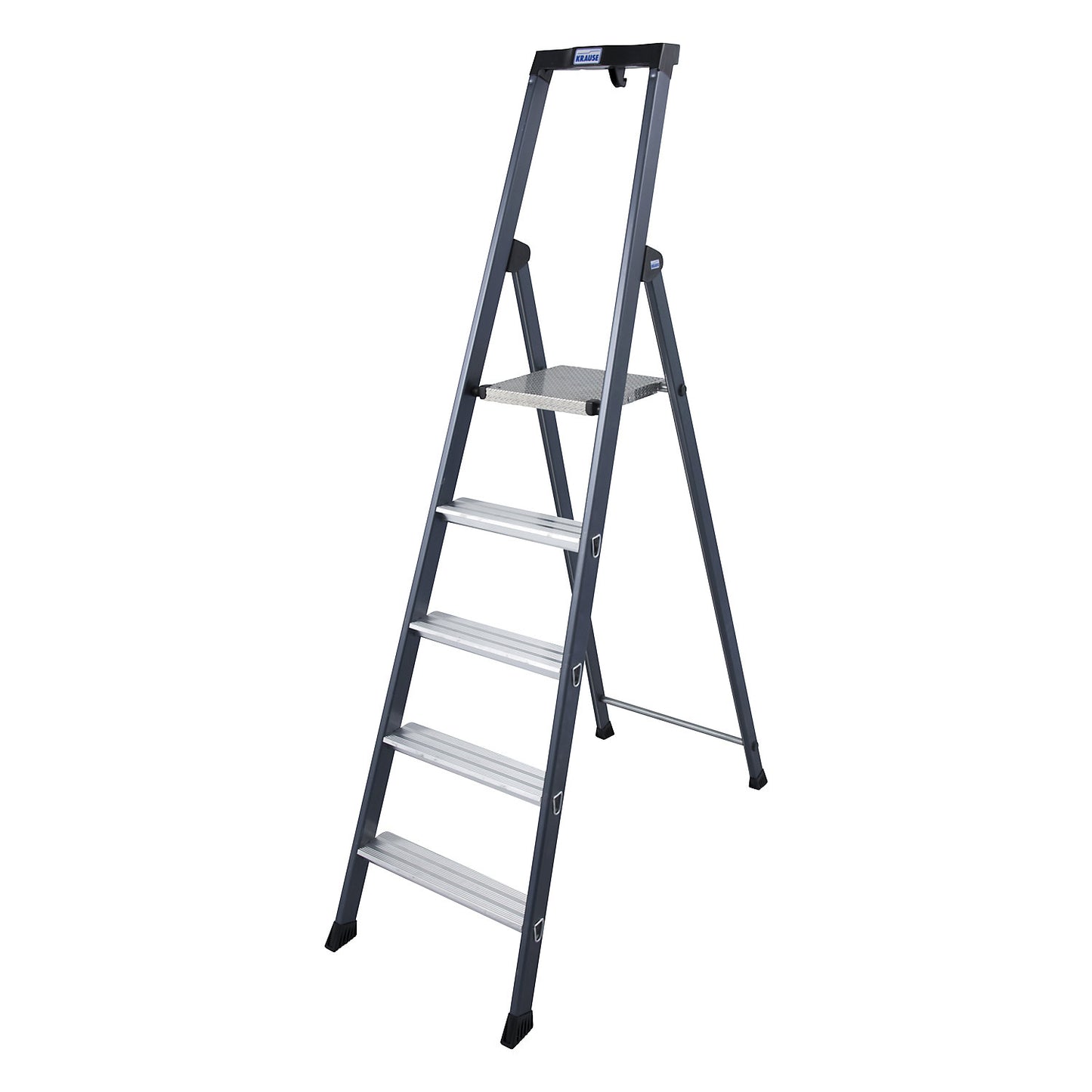 Aluminium step ladder, anodised, 5 steps.