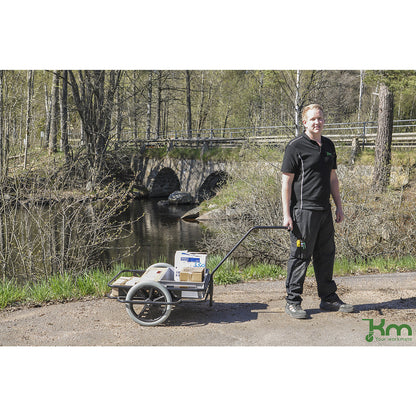 Professional hand truck, with puncture proof tyres, max. load 150 kg.