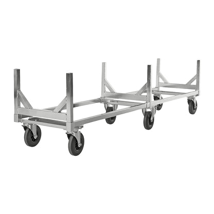 Professional long goods truck, max. load 800 kg, with drawbar, electrolytically zinc plated.