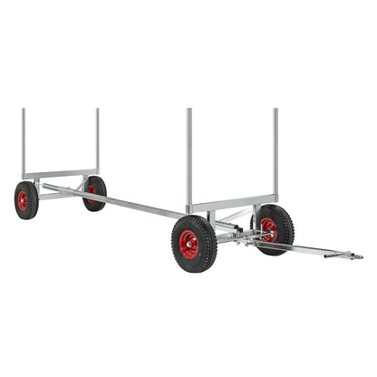Professional long goods truck, max. load 3.5 t, length 4 m, electrolytically zinc plated.