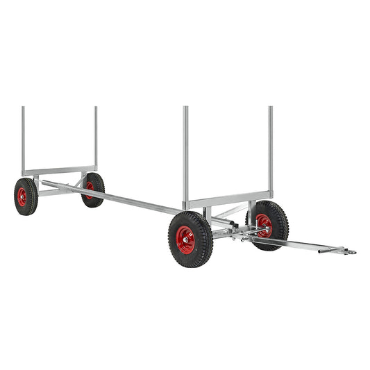Professional long goods truck, max. load 3.5 t, length 4 m, electrolytically zinc plated.
