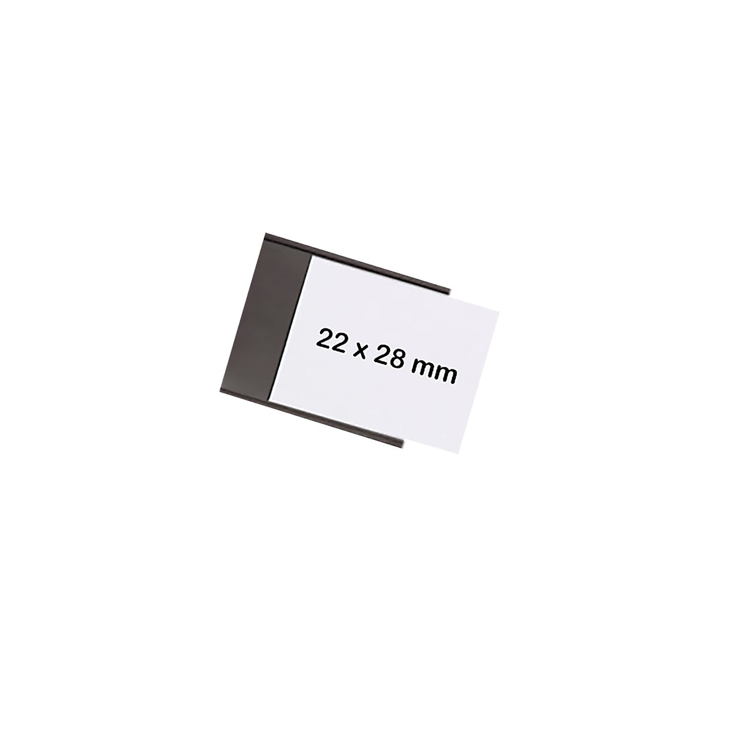 magnetoflex® U-profile, pack of 30, HxW 22 x 28 mm, black.