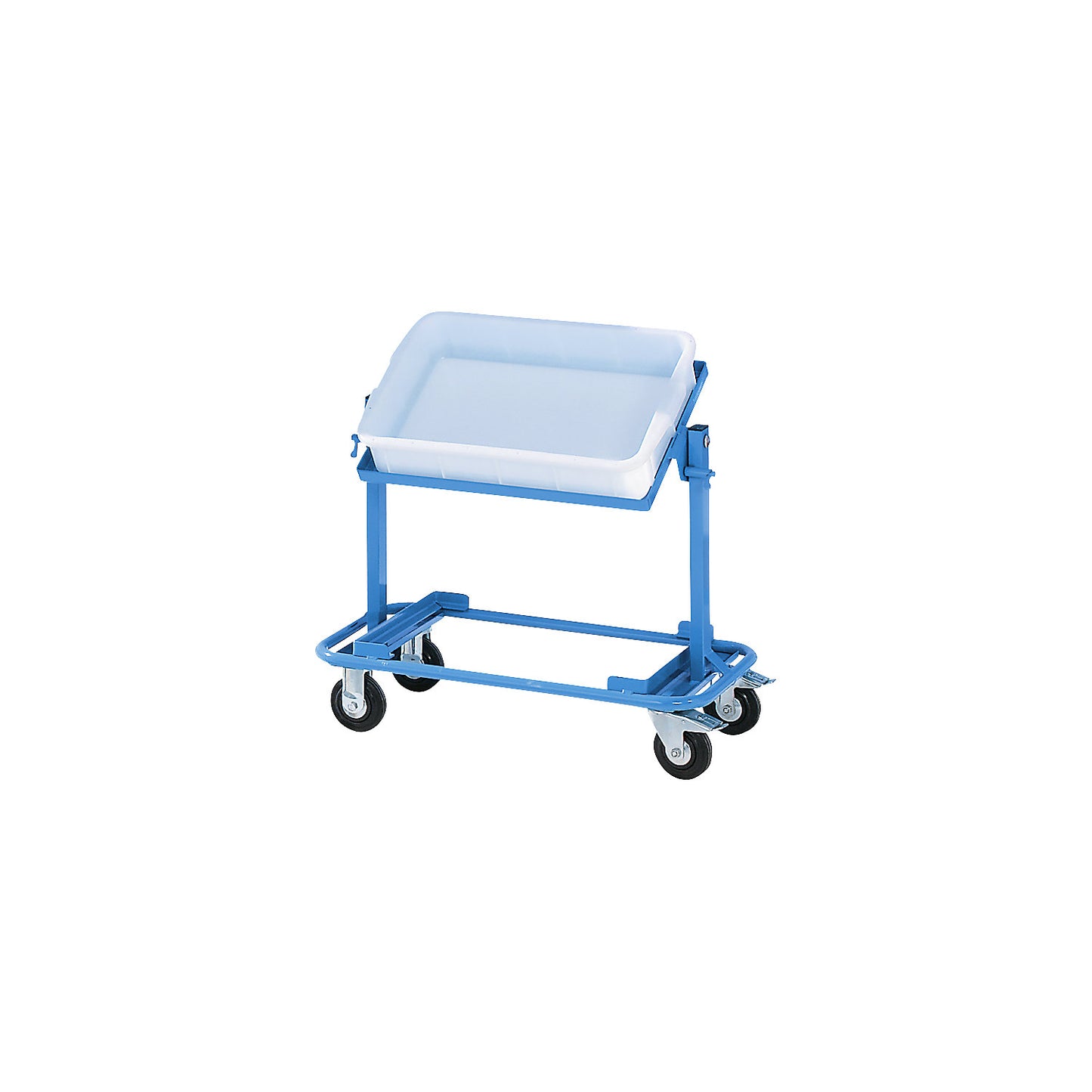 Order picking trolley, with 2 shelves, max. load 150 kg, blue.