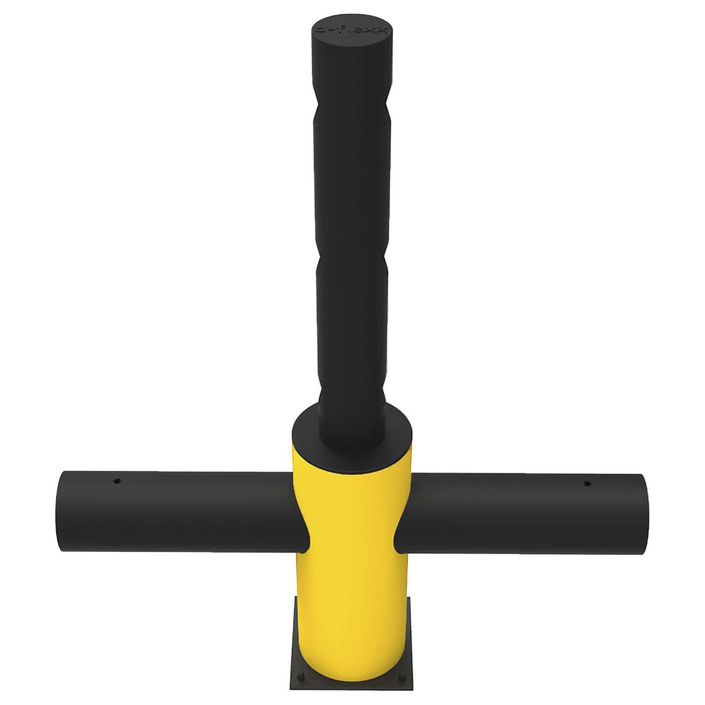 Traffic barrier, Echo, made of flexible plastic, centre posts.