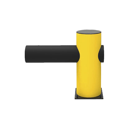 Safety railing, flexible plastic, made of flexible plastic, type Charlie, end posts.