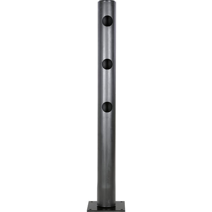 Safety railing, made of flexible plastic, end posts.