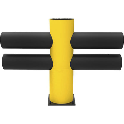 Safety railing, flexible plastic, made of flexible plastic, type Hotel, centre posts.