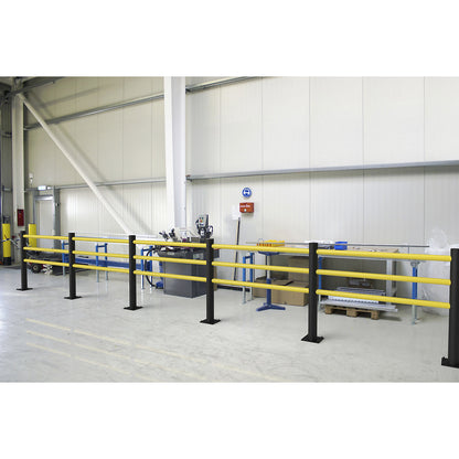 Safety railing, 3 rails, individually cut to size from 350 to 1509 mm.