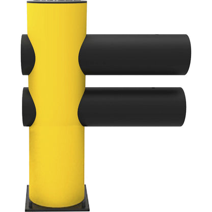 Safety railing, flexible plastic, made of flexible plastic, type Hotel, end posts.