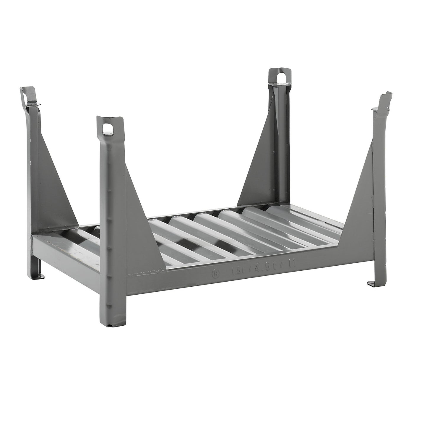 Long goods frame with 4 corner posts, LxW 1200 x 800 mm, grey RAL 7005.