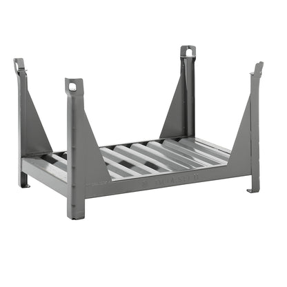 Long goods frame with 4 corner posts, LxW 1200 x 800 mm, grey RAL 7005.