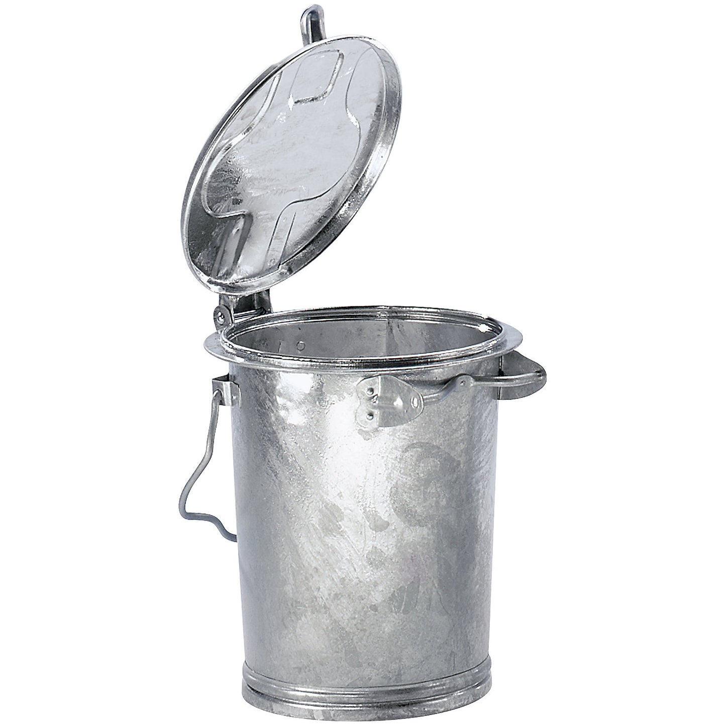 General waste bin, steel, capacity 35 l, HxØ 450 x 330 mm, hot dip galvanised.