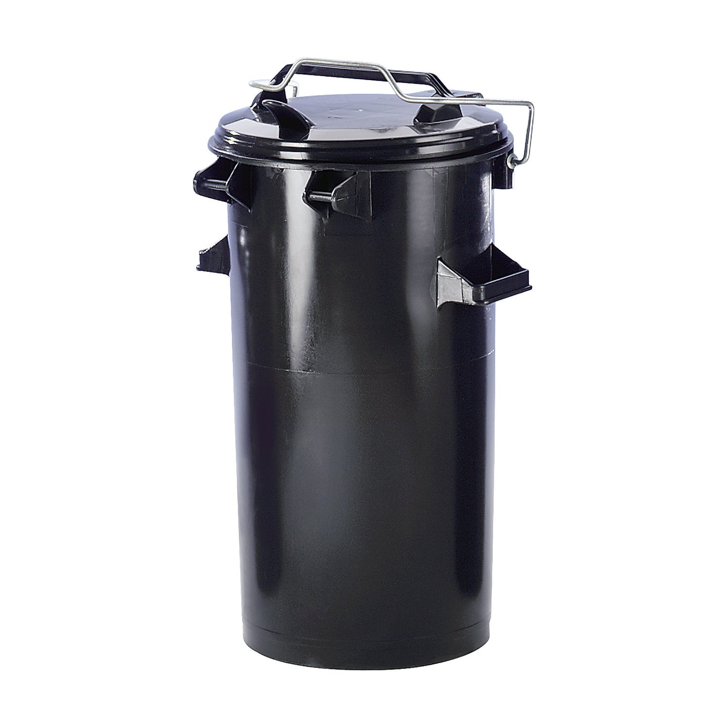 Waste bin system, plastic, with handle and lid, charcoal, capacity 50 l.