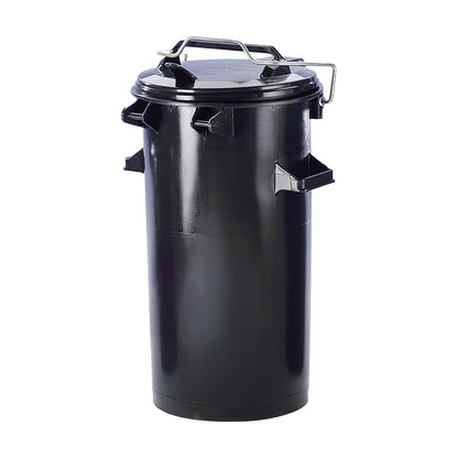 Waste bin system, plastic, with handle and lid, charcoal, capacity 50 l.