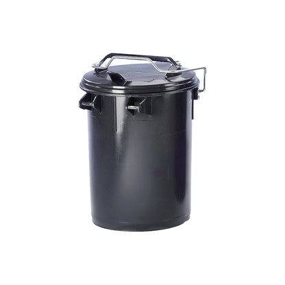 Waste bin system, plastic, with handle and lid, charcoal, capacity 35 l.