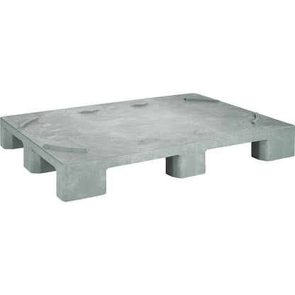 Drum pallet, with 9 feet, 1+ items.